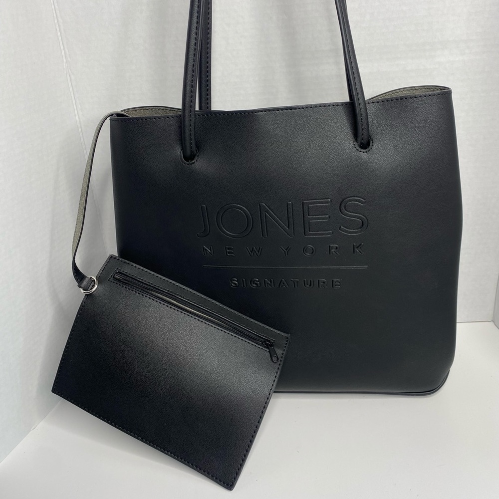 Jones New York Signature Black Tote